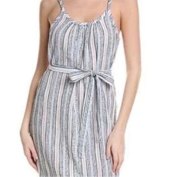 Michael Stars NWT Women's Blue Matilda Striped Midi Dress Medium - Picture 5 of 7